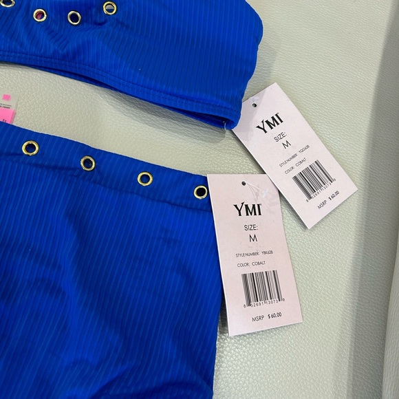 YMI • Blue 2 Piece Bathing Suit • size M • - Picture 8 of 11